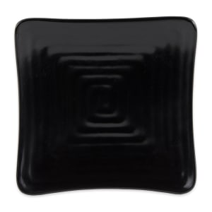 284-ML60BK 6" Square Melamine Salad Plate, Black