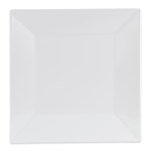 284-ML90W 12" Square Melamine Dinner Plate, White