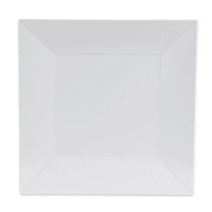 284-ML104W 10" Square Melamine Dinner Plate, White