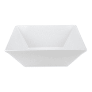 284-ML250W 20 2/5 qt Square Melamine Serving Bowl, White