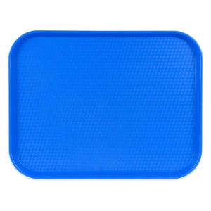 144-1418FF168 Plastic Fast Food Tray - 17 3/4"L x 13 4/5"W, Blue