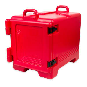 144-UPC300158 Ultra Pan Carrier® Insulated Food Carrier - 36 qt w/ (4) Pan Capacity, Red