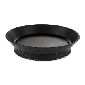 284-RB892BK 9" Round Fast Food Basket, Plastic, Black
