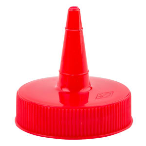 229-100TK Squeeze Bottle Top, Cone Shaped, Red