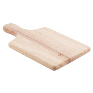 229-79 Rectangular Bread Board w/ Handle - 13 1/2" x 7 1/2", Natural Finish Wood