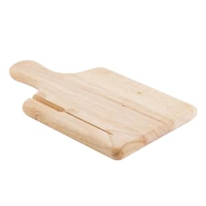 229-79K Natural Finish Wood Bread Board, 13 1/2 x 7 1/2" Knife Slot