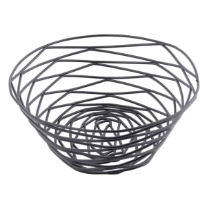 229-BK17409 Artisan Collection Basket, 9" X 6" X 2 1/4 in, Oval, Black