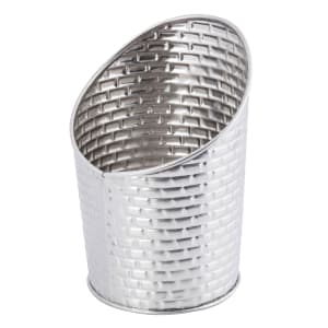 229-GTSS28 9 1/2 oz Round Brickhouse Collection Fry Cup - 3 3/8" x 4 5/8", Stainless