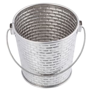 229-GTSS44 3 3/4" Wine Bucket/Pail - Stainless Steel, Brick Pattern