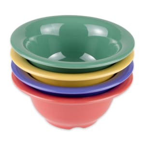 284-B105MIX 10 oz Round Melamine Dinner Bowl, Assorted Colors