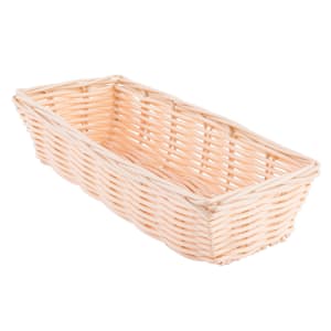 229-1116W Handwoven Basket, 9 x 3 1/2 x 2", Polypropylene, Rectangular