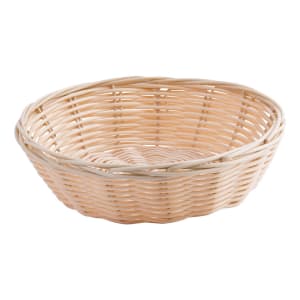 229-1177W Handwoven Basket, 7 x 2", Polypropylene Cord, Round