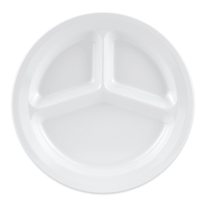 284-CP532W 11" Round Melamine Dinner Plate, White