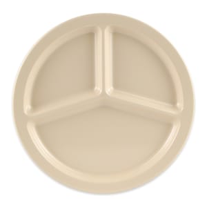 284-CP533T 10" Round Melamine Dinner Plate, Tan