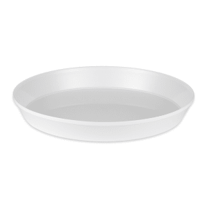 284-EBT1300W 13" Round Economy Bar Tray, White
