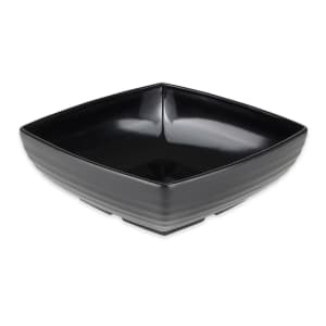 284-ML66BK 8" Square Pasta Bowl w/ 1 3/4 qt Capacity, Melamine, Black