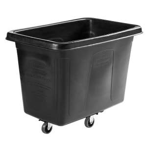 007-1867538 Trash Cart w/ 400 lb Capacity, Black
