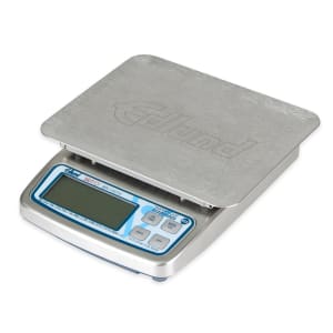 034-BRV160W115V 10 lb Waterproof Digital Portion Control Scale - 5 5/8" x 7", Stainless...