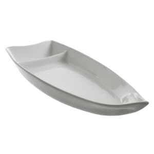 861-WTRSUSHIBT Sushi Boat - 12" x 5", Porcelain, White