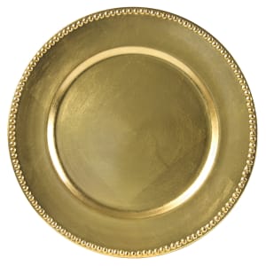 861-LAG24D 13" Round Charger Plate - Acrylic, Lacquer Gold