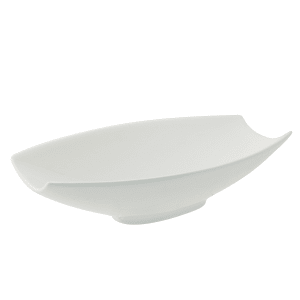 861-WTR12RECSAMBWL 32 oz Rectangular Samurai Serving Bowl - Porcelain, White