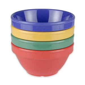 284-BC170MIX 8 oz Round Melamine Bouillon Cup, Assorted Colors
