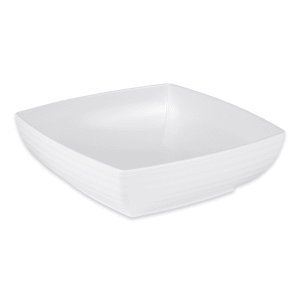 284-ML67W 2 1/2 qt Square Melamine Serving Bowl, White