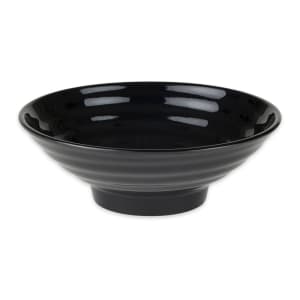 284-ML77BK 24 oz Round Melamine Salad Bowl, Black