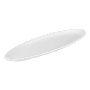 284-ML252W 16" x 5"  Oval Siciliano Platter - Melamine, White