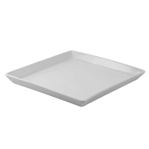 861-WTR6SQDSH 6 3/8" Square Plate - Porcelain, White