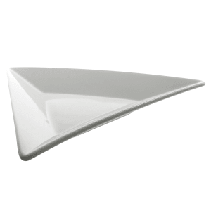 861-WTR8TRI 9 7/8" Triangular Plate - Porcelain, White