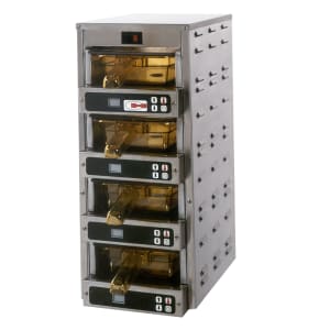 503-MC1W4H 9.5"W Freestanding Warming Unit w/ (4) 6" Compartments, 120v