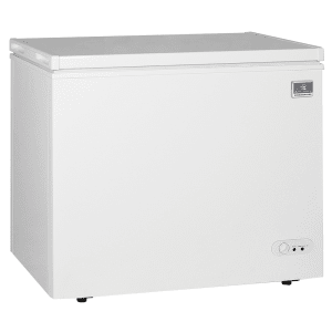 260-KCCF073WS 37 13/16" Mobile Chest Freezer w/ Wire Storage Basket - White, 115v