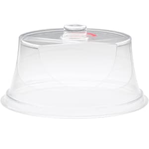 151-30210 10" Round Colonial Turn N Serve® Cover - 4 1/2"H, Acrylic, Clear