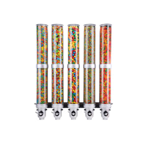 151-3618539FF Wall-Mount Cereal Dispenser, (5) 9 liter Hoppers
