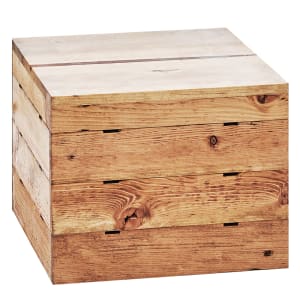151-36281099 12" Square Buffet Riser - 18"H, Reclaimed Wood