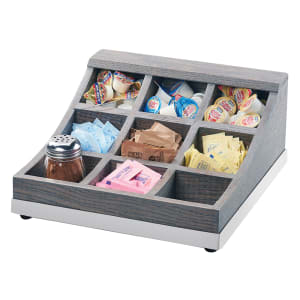 151-380183 Condiment Organizer w/ (9) Bins - Gray