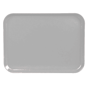 144-1520CL676 Fiberglass Camlite® Cafeteria Tray - 20 1/4"L x 15"W, Steel White 