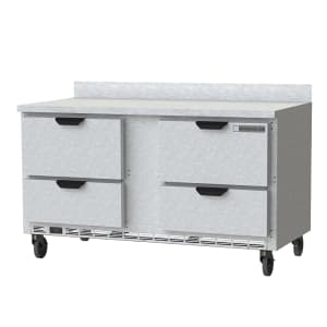 118-WTFD60AHC4FIP 60" W Worktop Freezer w/ (2) Section & (4) Drawers, 115v