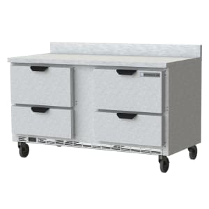 118-WTRD60AHC4FIP 60" Worktop Refrigerator w/ (2) Section, 115v