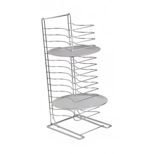 203-ROYPTS15HD 15 Shelf Pizza Pan Rack for 10" to 17" Round Pans, Chrome-Plated Steel