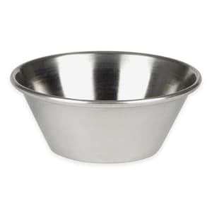 Nechtik small sauce cups, stainless steel ramekin dipping sauce cup,  commercial grade individual round condiment cups (