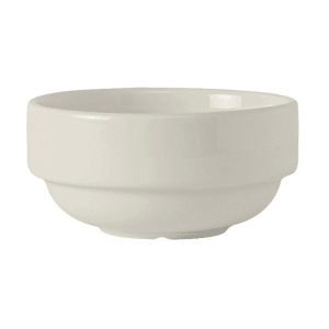 424-AMU043 10 1/2 oz Round Soup Cup - Ceramic, Pearl White