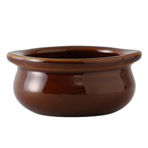 424-BAS1003 10 oz Onion Soup Crock - Ceramic, Caramel