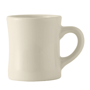 424-BEM090B 9 oz Diner Mug - Ceramic, American White/Eggshell