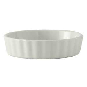 424-BPK0805 8 oz Round Creme Brulee Dish - Ceramic, Porcelain White