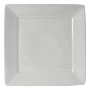 424-BWH1016 10 1/8" Square Plate - Ceramic, White