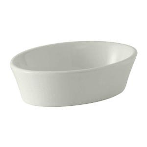 424-BWK060 7 oz. Oval, Ceramic Baking Dish, White