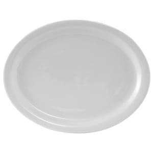 424-CLH114 11 1/8" x 8 5/8" Oval Colorado Platter - Ceramic, Porcelain White