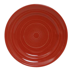 424-CQA090 9" Round Concentrix Plate - Ceramic, Cayenne